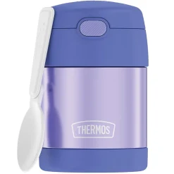 Thermos FUNtainer Stainless Steel Vacuum-Insulated Food Jar, 10-Oz., Purple (THRF3100PU6) Discount