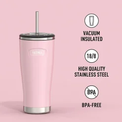 Thermos Icon Stainless Steel Vacuum Insulated, 24 oz., Sunset Pink, (THRIS1112SP4)