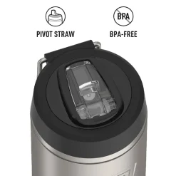 Water Bottles<Thermos Icon Stainless Steel Vacuum Insulated Water Bottle, 32 oz., Matte Stainless Steel, (THRIS2332MS4)