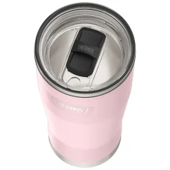 Thermos Icon Stainless Steel Vacuum Insulated Tumbler with Slide Lock, 24 oz., Sunset Pink (IS1122SP4)