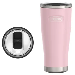 Thermos Icon Stainless Steel Vacuum Insulated Tumbler with Slide Lock, 24 oz., Sunset Pink (IS1122SP4)