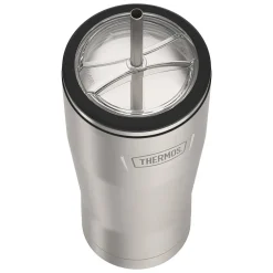 Thermos Icon Stainless Steel Vacuum Insulated Cold Tumbler with Straw, 24 oz., Matte (IS1112MS4)