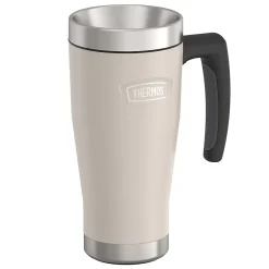 Thermos Icon Stainless Steel Vacuum Insulated Travel Mug, 16 oz., Sandstone, (THRIS1002SN4)