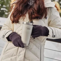 Thermos Icon Stainless Steel Vacuum Insulated Travel Mug, 16 oz., Sandstone, (THRIS1002SN4)