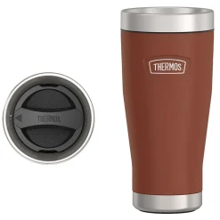 Thermos Icon Stainless Steel Vacuum Insulated Tumbler, 16 oz., Saddle (IS1012SD4)
