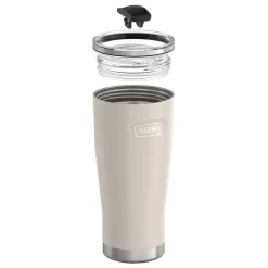 Thermos Icon Stainless Steel Vacuum Insulated Tumbler with Slide Lock, 24 oz., Sandstone (IS1122SN4)