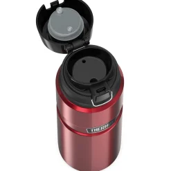 Thermos King Stainless Steel Vacuum Insulated Travel Mug, 24 oz., Matte Red (THRSK4000MR4)