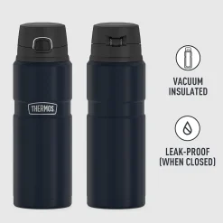 Thermos King Stainless Steel Vacuum Insulated Travel Mug, 24 oz., Midnight Blue (THRSK4000MDB4)