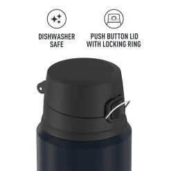 Thermos King Stainless Steel Vacuum Insulated Travel Mug, 24 oz., Midnight Blue (THRSK4000MDB4)