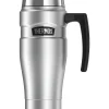 Thermos King Stainless Steel Vacuum Insulated Travel Mug, 16 oz., Silver (THR1000STTRI4)