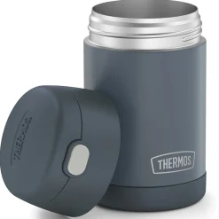 Thermos 16-Ounce FUNtainer Vacuum-Insulated Stainless Steel Food Jar with Folding Spoon, Stone Slate (F31101SL6) Clearance
