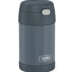 Thermos 16-Ounce FUNtainer Vacuum-Insulated Stainless Steel Food Jar with Folding Spoon, Stone Slate (F31101SL6) Clearance