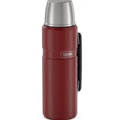 Thermos 40-Ounce Stainless King Vacuum-Insulated Stainless Steel Beverage Bottle, Matte Red (SK2010MR4)