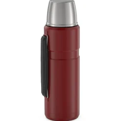 Thermos 40-Ounce Stainless King Vacuum-Insulated Stainless Steel Beverage Bottle, Matte Red (SK2010MR4)