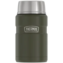 Thermos 24-Ounce Stainless King Vacuum-Insulated Food Jar, Army Green (SK3020AGTRI4) New