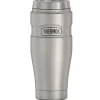 Thermos 16-Ounce Stainless King Vacuum-Insulated Stainless Steel Travel Tumbler, Matte Steel (SK1005MSTRI4)