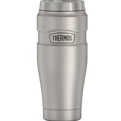 Thermos 16-Ounce Stainless King Vacuum-Insulated Stainless Steel Travel Tumbler, Matte Steel (SK1005MSTRI4)