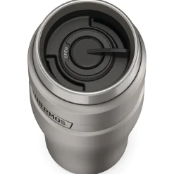 Thermos 16-Ounce Stainless King Vacuum-Insulated Stainless Steel Travel Tumbler, Matte Steel (SK1005MSTRI4)