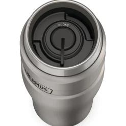 Thermos 16-Ounce Stainless King Vacuum-Insulated Stainless Steel Travel Tumbler, Matte Steel (SK1005MSTRI4)