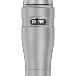 Thermos 16-Ounce Stainless King Vacuum-Insulated Stainless Steel Travel Tumbler, Matte Steel (SK1005MSTRI4)