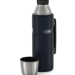 Thermos 40-Ounce Stainless King Vacuum-Insulated Stainless Steel Beverage Bottle, Midnight Blue (SK2010MDB4)