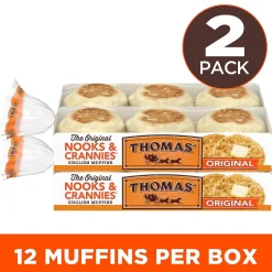 Fresh Groceries<Thomas Original English Muffins, 13 oz., 24/Pack (21702)