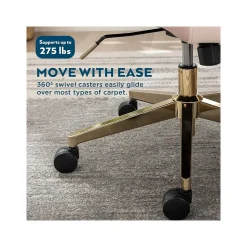 Outlet Jolie Ergonomic Fabric Swivel Desk Chair, (60068-BLSH) Office Chairs