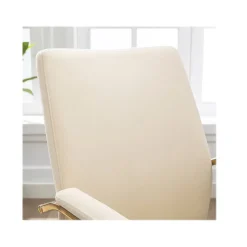 Best Jolie Ergonomic Fabric Swivel Desk Chair, (60068-CRM) Ergonomic Chairs