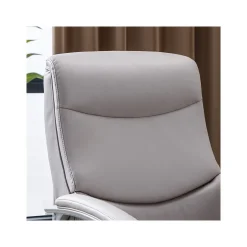 Outlet Josephine Ergonomic Bonded Leather Swivel Manager Chair, Gray (60071-LGRY) Ergonomic Chairs