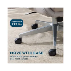 Outlet Josephine Ergonomic Bonded Leather Swivel Manager Chair, Gray (60071-LGRY) Ergonomic Chairs