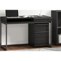 Discount Latimer 2-Drawer Vertical File Cabinet, Pedestal, Burnt Ash, 20.8