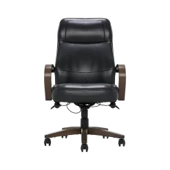 New Lockhart Ergonomic Bonded Leather Swivel Executive Chair, Black (51494-BLK) Office Chairs