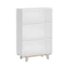 Discount Whitney 3-Shelf 48"H Bookcase, White (SPLS-WHBK-TV) Bookcases