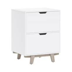 Best Whitney 2-Drawer Lateral File Cabinet, Letter/Legal Size, 31.25"H x 23.75"W x 20"D, White (SPLS-WHLF-TV) File Cabinets