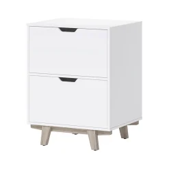 Best Whitney 2-Drawer Lateral File Cabinet, Letter/Legal Size, 31.25"H x 23.75"W x 20"D, White (SPLS-WHLF-TV) File Cabinets