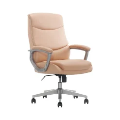 Sale Thomasville Josephine Ergonomic Bonded Leather Swivel Manager Chair, (60071-BLSH) Office Chairs