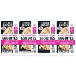 Fresh Groceries<Three Bridges Ham & Gruyere Egg Bites, 4.6 oz, 4/Pack (220-02205)