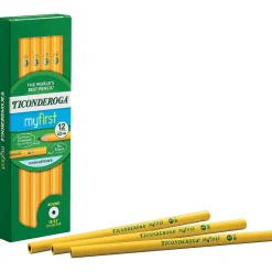 Ticonderoga Beginners Wooden Pencil, 2.2mm, #2 Soft Lead, Dozen (13080) Best