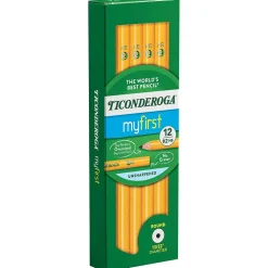 Ticonderoga Beginners Wooden Pencil, 2.2mm, #2 Soft Lead, Dozen (13080) Best