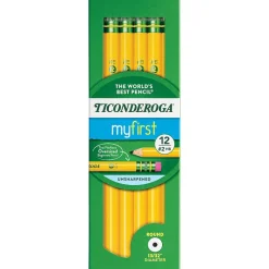 Ticonderoga Beginners Wooden Pencil, 2.2mm, #2 Soft Lead, Dozen (X13308)