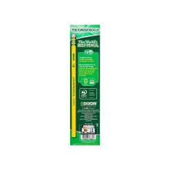 Ticonderoga Dixon Wooden Pencil, #2 Soft Lead, Dozen (13824) New