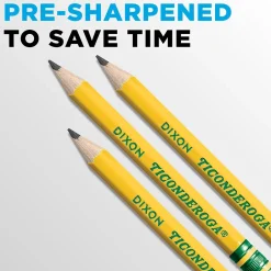 Ticonderoga Golf Pre-Sharpened Wooden Pencil, 2.2mm, #2 Medium Lead, 72/Pack (13472) Hot