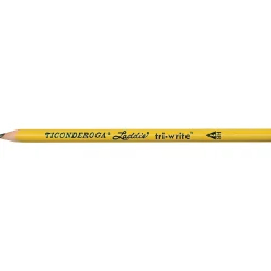 Ticonderoga Laddie tri-write Pencils without Eraser, No. 2, Box of 36 (DIX13044)