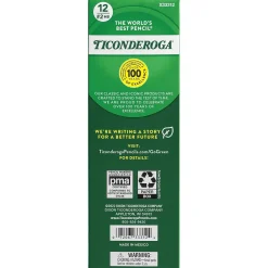 Ticonderoga My First Pre-Sharpened Wooden Pencil, 0.7mm, #2 Medium Lead, Dozen (X33312X) New