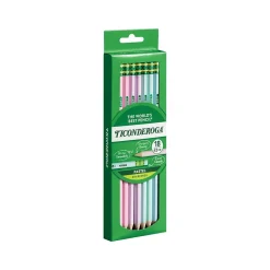 Ticonderoga Pre-Sharpened Wooden Pastel Pencils, 2.2mm, #2 Soft Lead, 18/Pack (X13718) Clearance