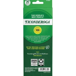 Ticonderoga Pre-Sharpened Wooden Pencil, 2.2mm, #2 Soft Lead, 30/Pack (X13830X) Clearance