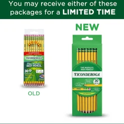 Ticonderoga Pre-Sharpened Wooden Pencil, 2.2mm, #2 Soft Lead, 30/Pack (X13830X) Outlet