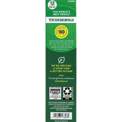 Ticonderoga Pre-Sharpened Wooden Pencil, 2.2mm, #2 Soft Lead, Dozen (X13806X) Clearance