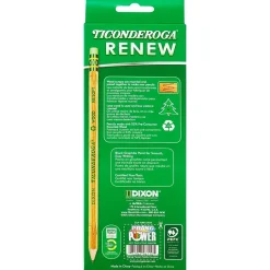 Ticonderoga Renew Wooden Pencil, 0.7mm, #2 Medium Lead, 10/Pack, 6 Packs/Bundle (DIX96110-6) Discount