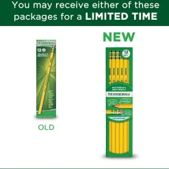 Ticonderoga The World's Best Pencil Wooden Pencil, 2.2mm, #3 Hard Lead, Dozen (X13883X) Sale